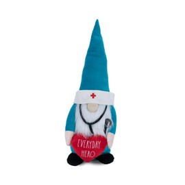 Rae Dunn Everyday Hero Doctor Gnome – Plush Gnomes with Heart & Stethoscope – Gnome Decor for Home & Office – Ideal Gifts for Nurses – Doctor Appreciation Decorations
