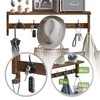 AMBIRD Coat Rack Wall Mount with Shelf, 28.9 Inches Coat