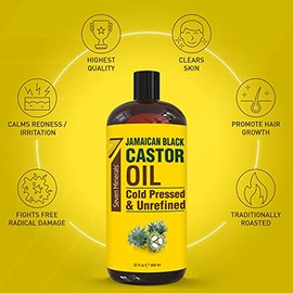 Seven Minerals Aceite de ricino negro jamaicano