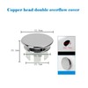 Bathroom Sink Overflow Cover Basin Trim Brass Insert in Hole