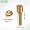 M METERXITY 10-Pack Brass Drill Chuck, 1/25 Inch/ 1 mm