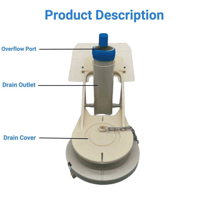 Toilet Flush Valve Replacement Parts, WC Inlet Valve Compatible with