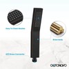 gotonovo Oil-Rubbed Bronze Solid Brass Hand Held Shower Head Wall