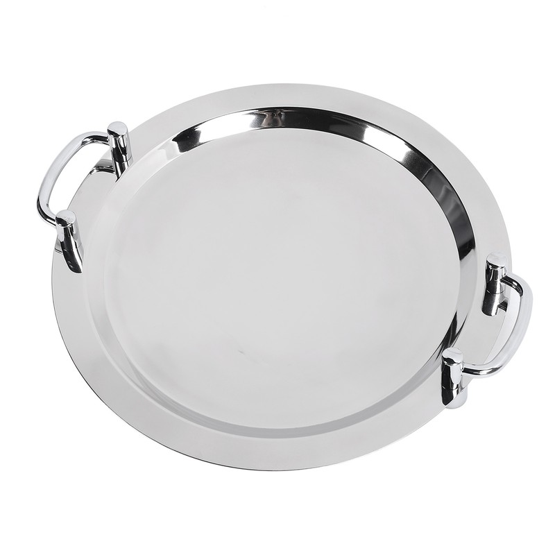 Stainless Steel Buffet Plate Bright Mirror Finish Serving Tray with