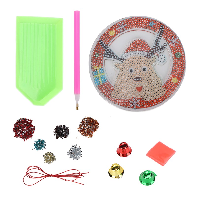 Rhinestone Painting Christmas Cute Elk Pendant DIY Relaxing Ornaments for