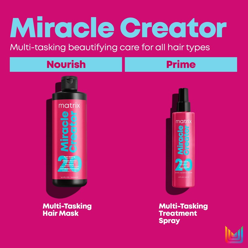 Matrix Miracle Creator Hair Mask Moisturising Detangling Frizzy Hair Nourishes,