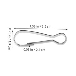 BESPORTBLE 15pcs Stainless Steel Flag Clips Mounting Hardware for Sailboat Yacht Flag Display Weather Resistant Bunting Hanging Clips for Garden and Events