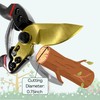TEYZ secateurs, Titanium Bypass secateurs & Pruning Scissors, Garden secateurs,