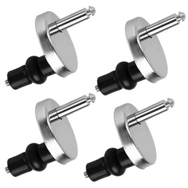 4 Pack Toilet Seat Fittings Quick Release Toilet Seat Hinges Replacement Toilet Seat Top Fixings Soft Close Toilet Seat Hinges Replacement Kit for WC Toilet Blind Holes