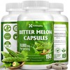 Bitter Melon Capsules| 150 Vegan Capsules| 150 Days Supply| 10,000mg