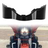 Unbranded Gloss Black Batwing Lower Trim Skirt Fairing For Harley
