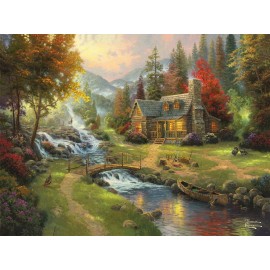 CountrySide 55033 CountrySide Tempered Glass Cutting Board THOMAS KINKADE  16" X 12" X 1/4"
