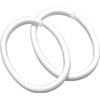 Sealskin shower curtain rings, white, 12 pieces