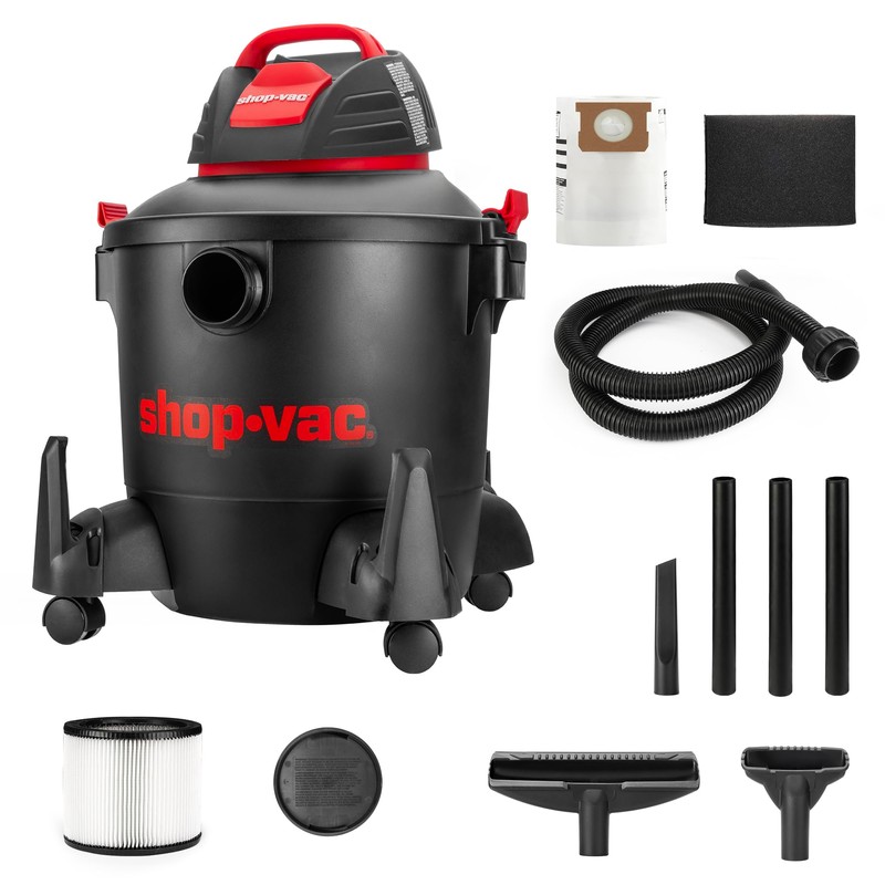 Shop-Vac 5922805 Wet/Dry Vacuum, 8 Gallon, 4.5 Peak HP, 1.25