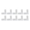 Pack of 10 Angle Hose Connectors, Plastic Elbow Hose Nipple