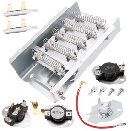 Dryer Heating Element Kit Fit for Whirlpool LER7646JQ0 LER7646EQ2 LER6620PQ0 LEQ9508PW1 LEQ9030PQ0 LEQ9508PW0 LER8620PW0 LER8648LW0 LER7646EQ1 LEQ8858JQ1 LEQ9858PW0 LER8620PW1 etc