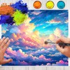Himmlfel Pastel Painting Brush Set,3 Pcs Blending & Smoothing Brushes