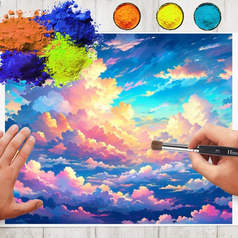 Himmlfel Pastel Painting Brush Set,3 Pcs Blending & Smoothing Brushes