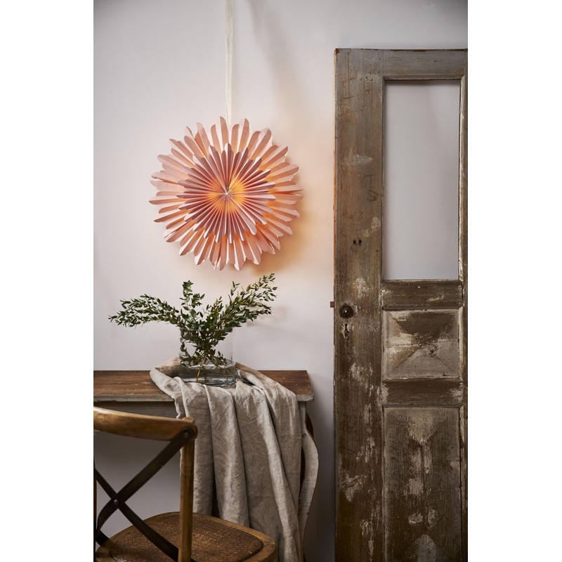 Star Paper star 'Crystal', pink,