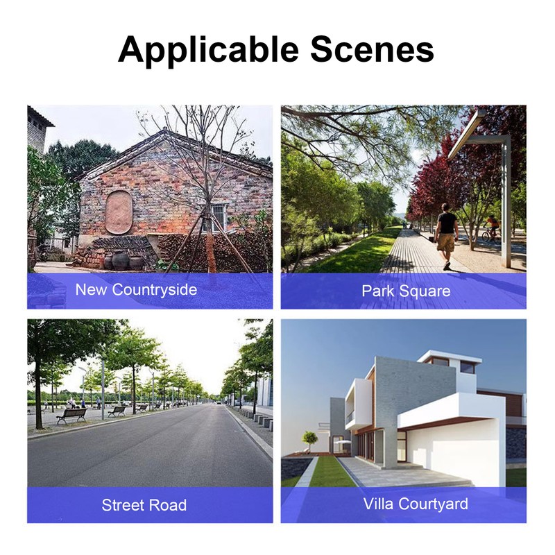 Solar Light Remote Control IP64 Waterproof Wide Coverage White Lighting