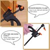 Woodworking Clamp Set 4 inch/100mm,Quick Grip Clamps, Ratchet Bar Clamps,