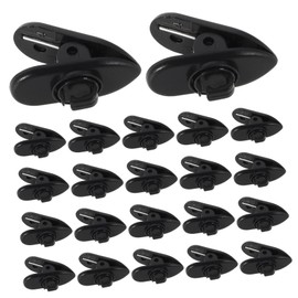 Levemolo 100pcs Collar Clip for Earbuds Rotatable Headphone Wire Clips Loss Plastic Wire Clamps for Secure Fit Compatible with Various Mobile Earphones