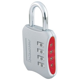 Master Lock 653D Set-Your-Own-Combination 2-inch Padlock, 4-Pack, Color May Vary