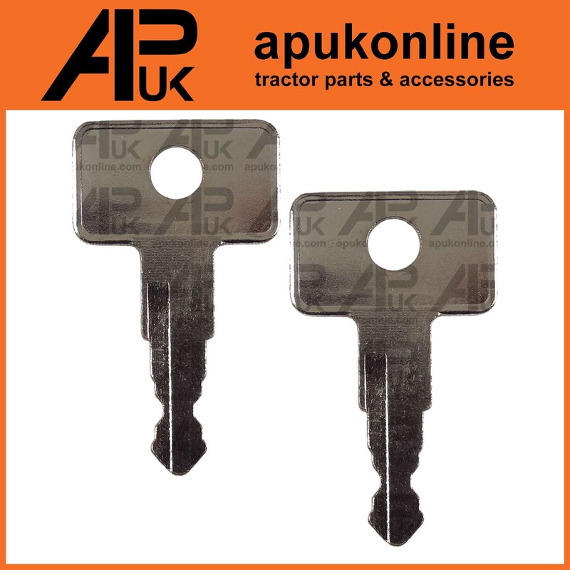 APUK 2x Ignition Switch Key Replacement for John Deere 2040