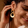 18K Gold Dangle Earrings for Women