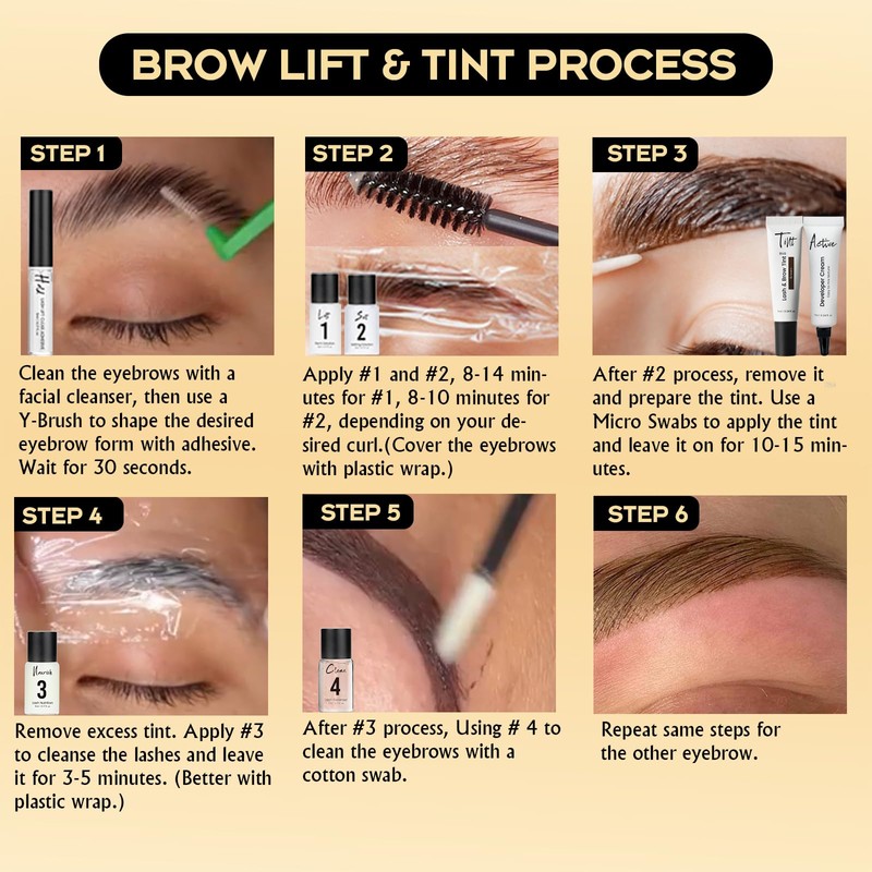 Lash Lift Kit 4 in 1 Brow Lamination Kit, Professional