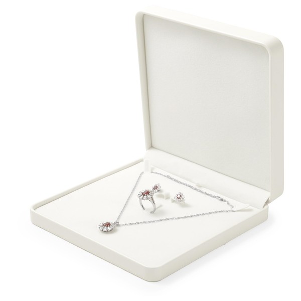 Papten Leather Jewelry Set Box, Necklace Box Jewelry Gift Boxes,