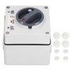 Outdoor Waterproof Switch Socket Dustproof Isolation Rotary OnOff Buttons Indicators