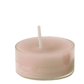 Spaas 12 Maxi Scented Tealights in Transparent Clear Cup, 8 Hours, Cotton Blossom