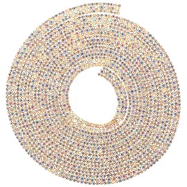 LALAFINA Easy DIY Rhinestone Chain Crystal Diamond Chain Decorative Jewelry for Coats Bags