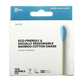 The Humble Co Bamboo Cotton Buds - Blue (100 Pieces)