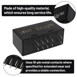 BOMLING Hazard Warning and Turn Signal Flasher Relay Switch Compatible with Chevy Silverado & GMC Sierra Trucks 2003-2007 Select Models, LM487 LED Flasher Relay Module, Replace 10383321 15764135