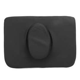 Massage Table Face Cushion Universal PU Leather Square Massage Face Pillow Headrest for Massage Spa Bed Black