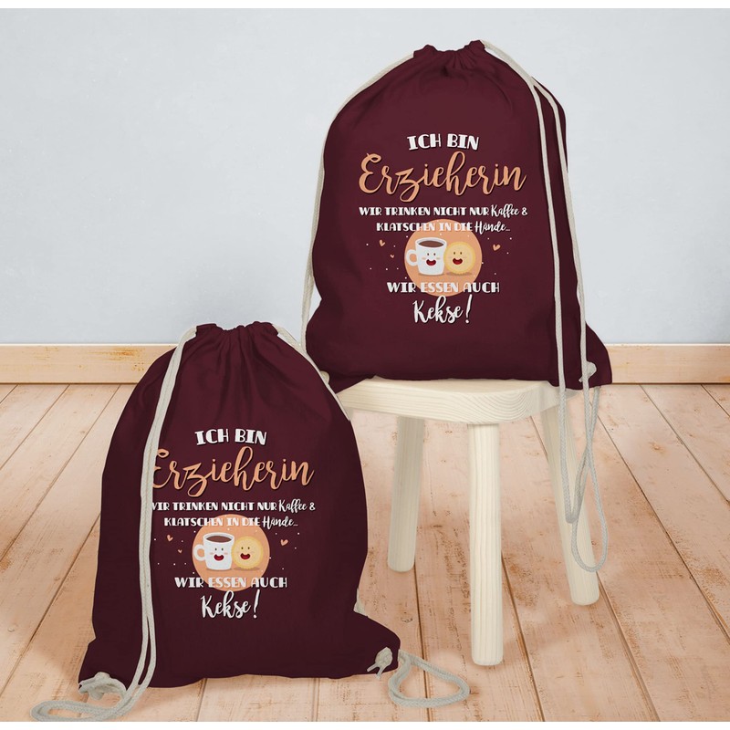 Shirtracer - Gym Bag Backpack - Bags - Teacher Drinking