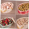 Parliky Easter Decor Handmade Bamboo Basket Safe Environment-friendly for Easter