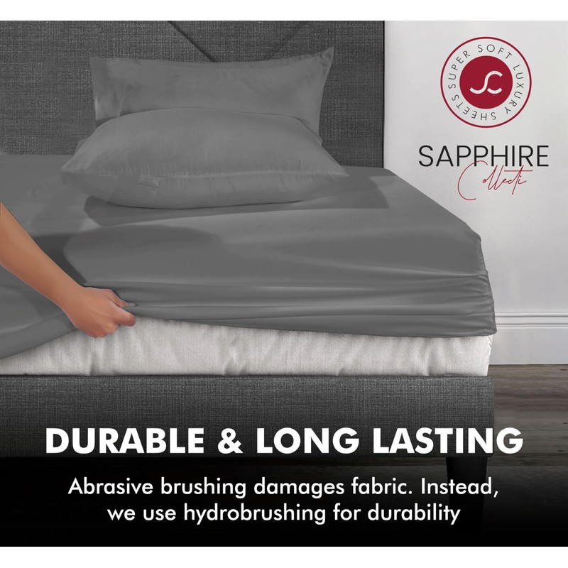 Fitted Sheet Extra Deep Pocket 16 inch (40cm) Bedding Soft