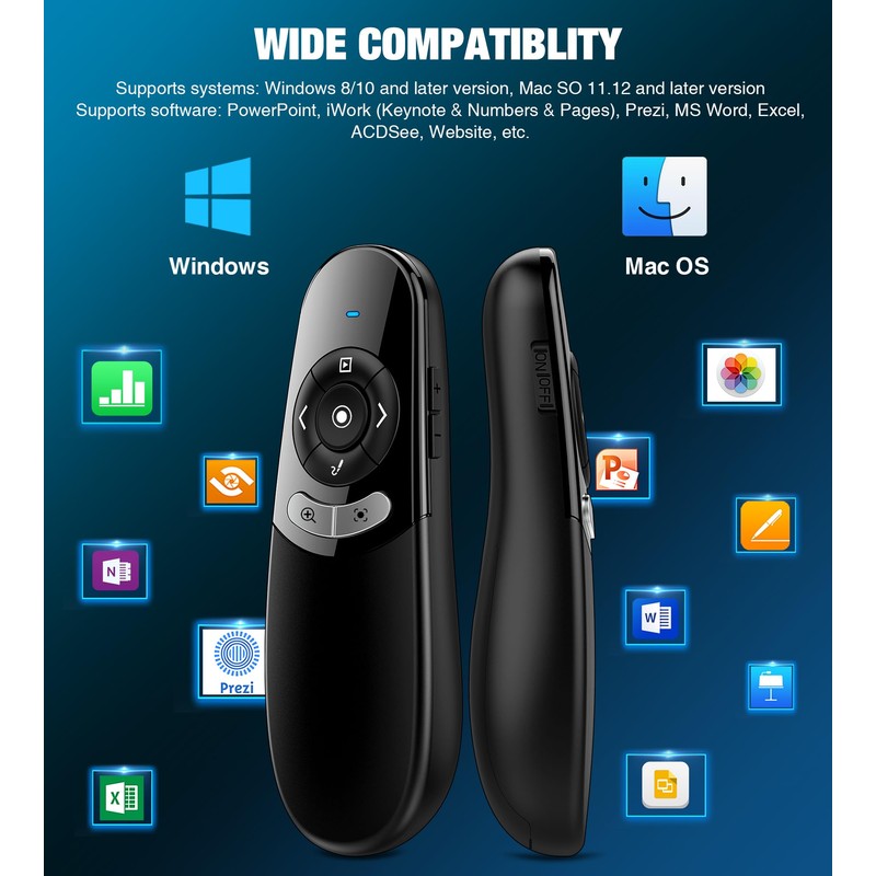 Presentation Clicker PPT Slide Clicker on TV LED LCD Screen,