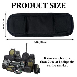 2 PCS Soft Shoulder Strap Pad, Ultra Comfortable Shoulder Pads for Bag Straps,Breathable & Durable Backpack Strap Pads (Black)