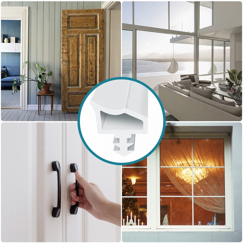 EFUTURETIME Door Seal White 5 m Room Door Seal Perfect