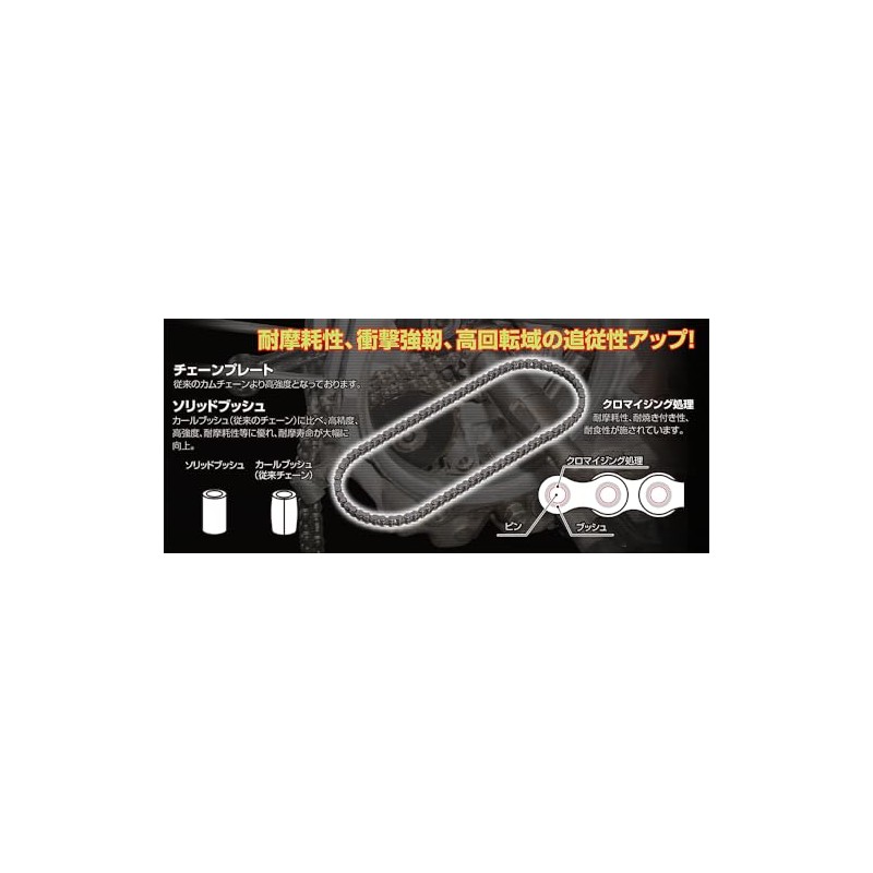Kitaco 299-0225082 Lightweight Reinforced Cam Chain EK25HS 82L Kitako Boa
