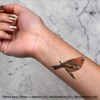 4 x 'Eurasian Chaffinch' Temporary Tattoos - Water Resistant, Skin-Safe,