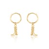 Mameloly Cowboy Boot Earrings Dangle 14K Gold Plated Cowgirl Hoop