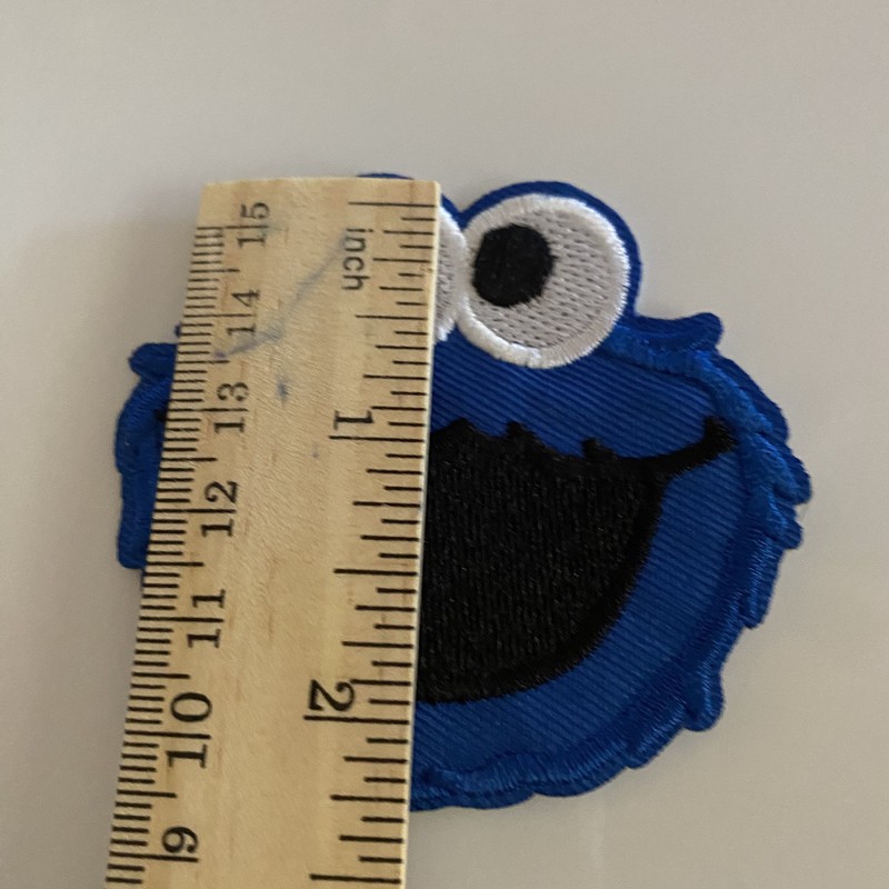 COOKIE MONSTER!! So Cute!! IRON ON PATCH. SO AWESOME! FREE