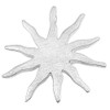 Vinani 2AST-EZ Large Sun Pendant Brushed 925 Sterling Silver Star,
