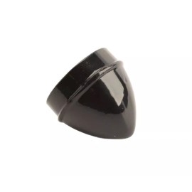 Plum Fittings Black Chain Link Fence 2" (1 7/8" OD) Aluminum Acorn Post Caps (Pack of 10)
