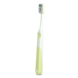 Suavinex, Kinderzahnbürste, für Kinder ab 6 Jahren, weiche Borsten im Zickzack, ideal für Molaren, Milchzähne und Ultimative, ergonomischer und rutschfester Griff, Grün
